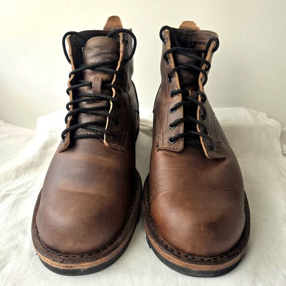 Origin Coronado Men\'s Leather Ankle Boots Whiskey Brown Size 12 D Maine USA main image 8